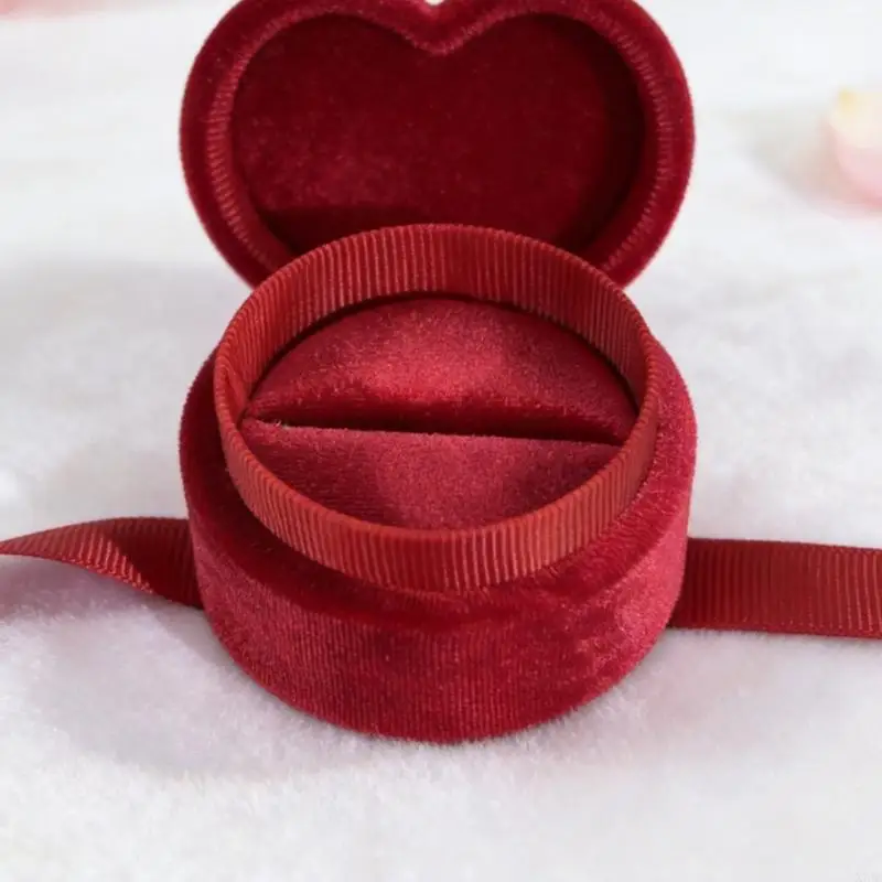  Gift Ring Holder Box with Compact Display Case Design and Soft Insert for Presentation, Storage, and Counter Use