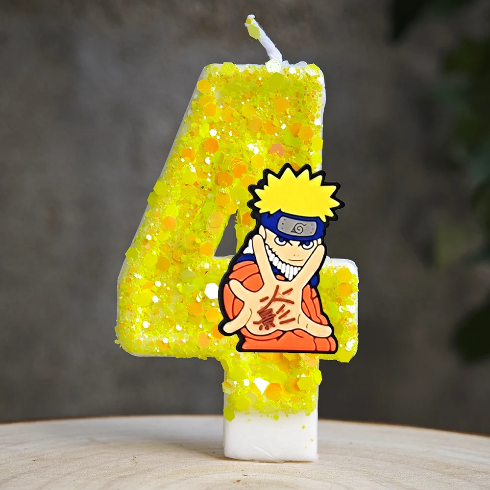 Naruto-Themen-Kuchenkerzen Anime Geburtstagstorten-Dekorationskerzen Party-Dekorationen Zubehör – Detail 5