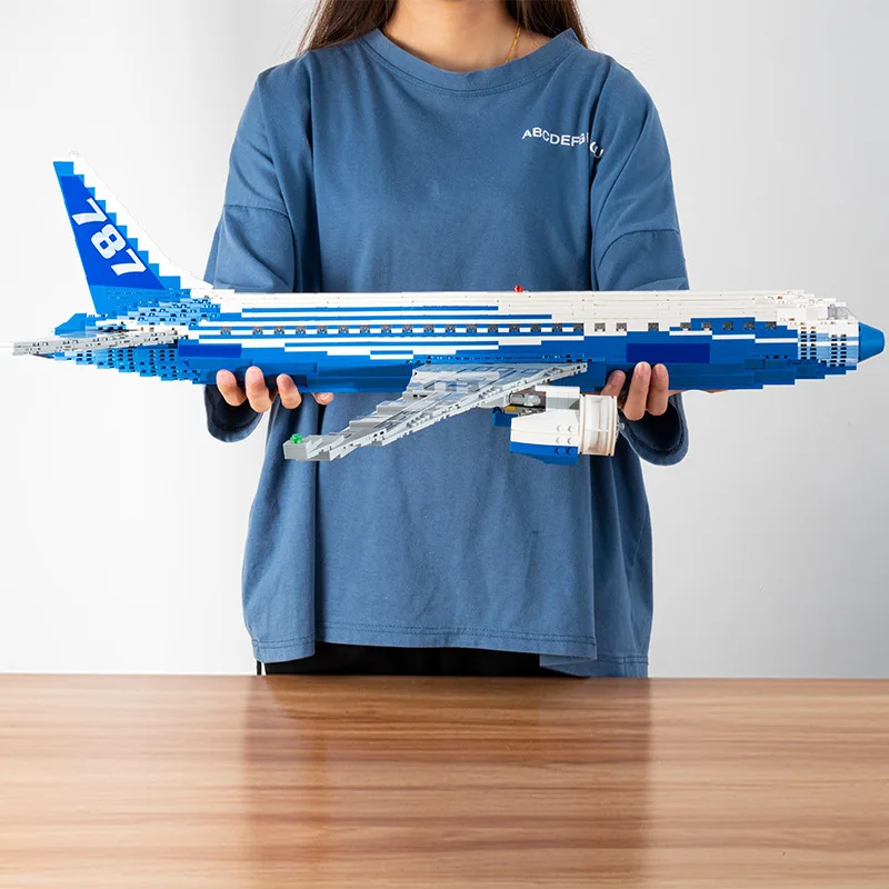 Boeing 747 Dreamliner Building Blocks Model Decoration Puzzle Aircraft Assembly Toys For Gift