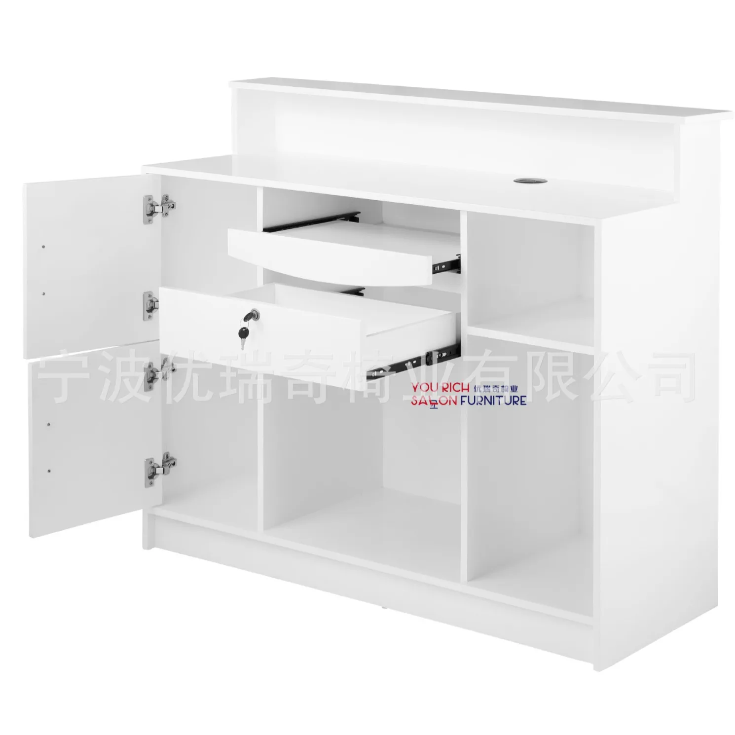 Picture 4: LTT Silver spray paint checkout page Hair salon Reception table Haircut checkout page