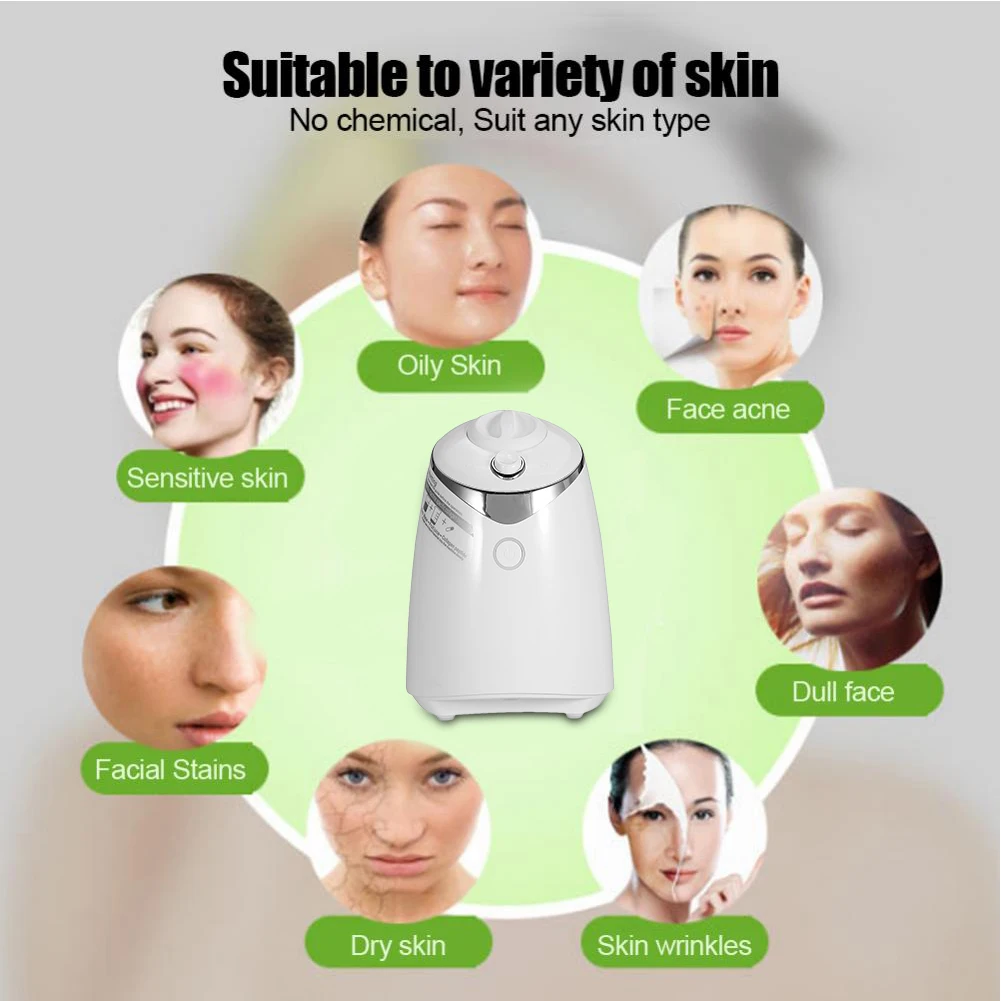 Automatic Mask Maker Vegetable Mask Machine Automatic Facial Mask Maker DIY Natural Fruit Vegetable Collagen Face Mask Machine