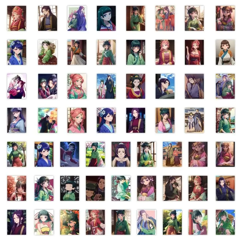 63Pcs Anime Character Stickers Cat The Apothecary Decorate Desktop Skateboards Bicycles Phone Cases Refrigerators Suitcases