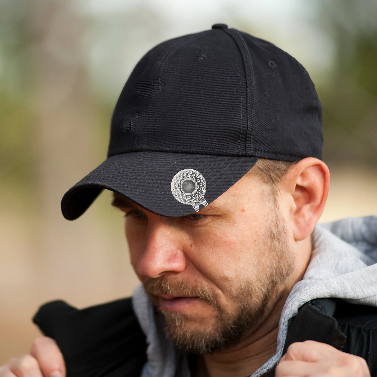 

4Pcs Golf Hat Clip Ball Marker Made of Zinc Alloy Durable Lightweight for Men Women Hats Caps Visors Gifts Accessories