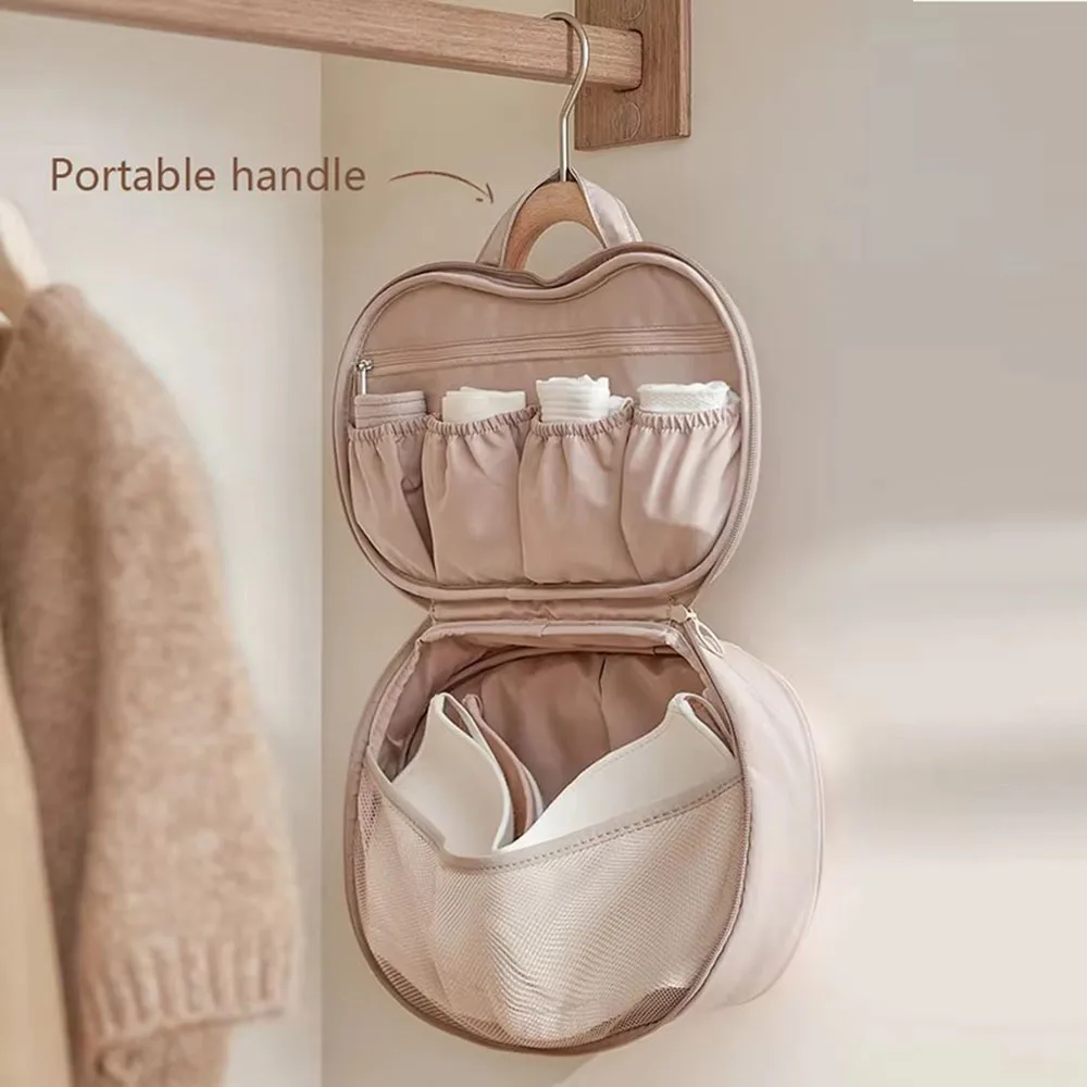 1PC Portable Bra Storage Bag Solid Color High-capacity Clothing Sorting Bag Socks Divider Underwear Organizer Travel
