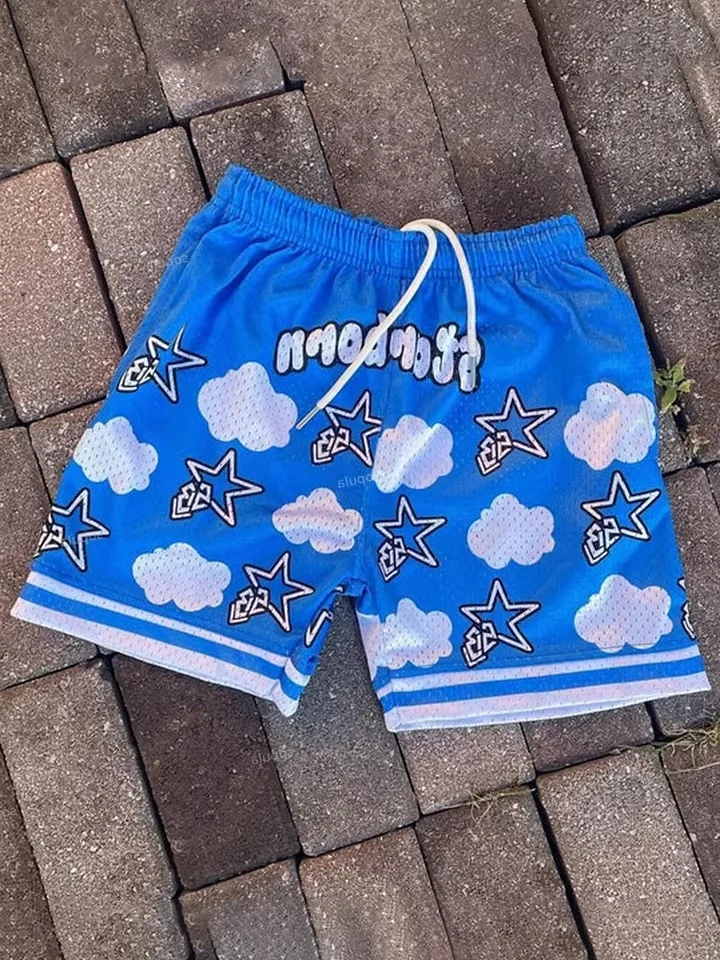 

Retro Street Fashion Hip Hop Casual Street Shorts Sport Training Breathable Fashionable Shorts Quick-drying Streetwear Moto