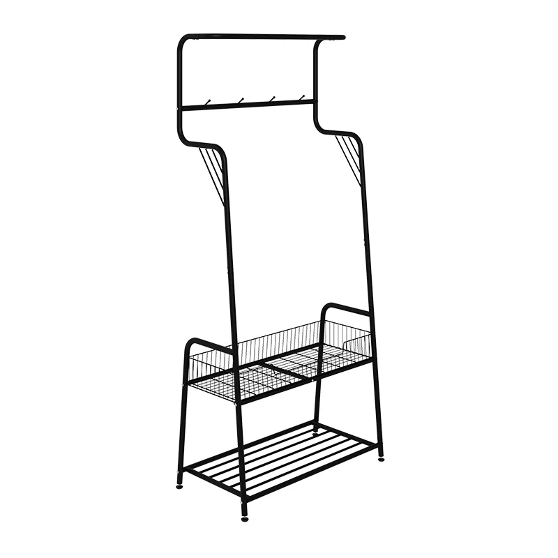 Hanger, floor to ceiling, bedroom, underwear, hat rack, simple clothes drying rack, wheeled cart, household mobile storage