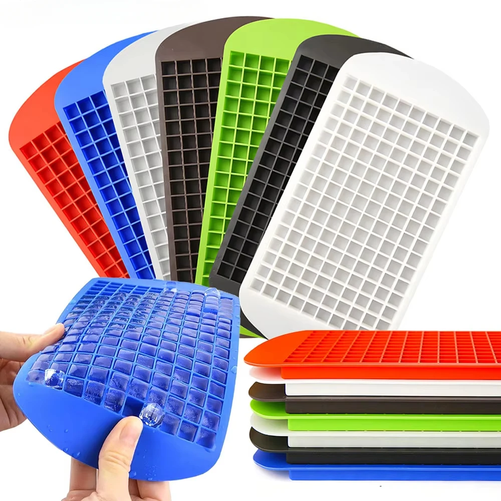 

Food Grade 160 Cavity Silicone Crystal Ice Cube Tray Mini Small Square Mold Ice Cream Maker Kitchen for Ice Cream