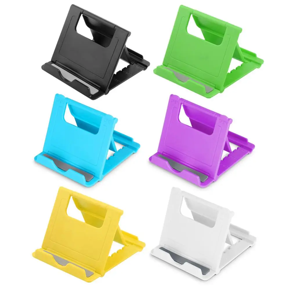 1~10PCS Universal Foldable Tablet Holder ABS Adjustable Angles Desktop Stand Support For Ipad Mobile Phone 6 Optional