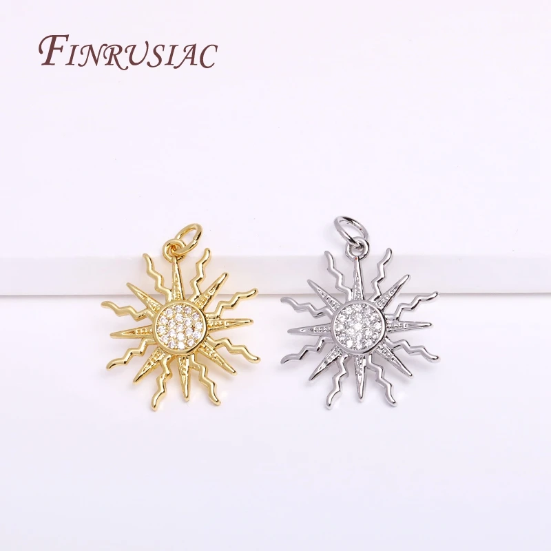 18K Gold Plated słońce urok wisiorek dla tworzenia biżuterii DIY akcesoria, biżuteria Handmade materiał