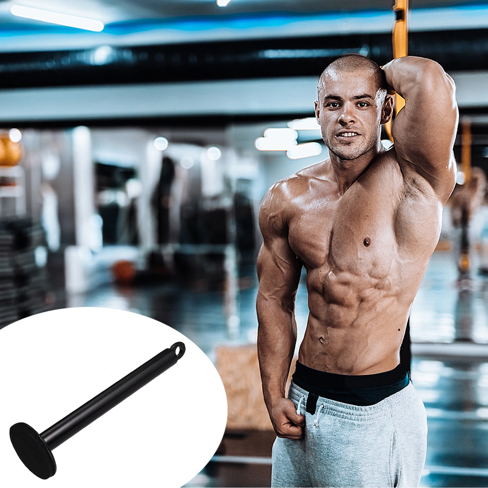 

Barbell Rack Weight Stand Steel Material Fitness Equipment Gym Storage Board Black Accessory High Grade Easy Installation