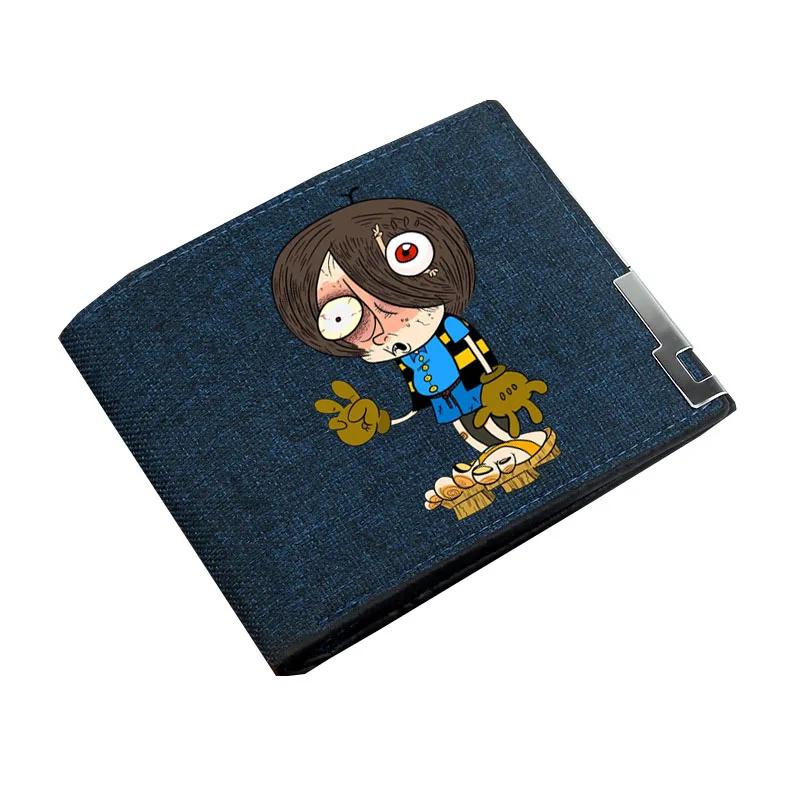 Anime Game GeGeGe no Kitaro Wallet Boy Gril Cartoon Coin Purse Teenager Canvas Wallet Casual Cash Holder Bi-Fold Short Wallet