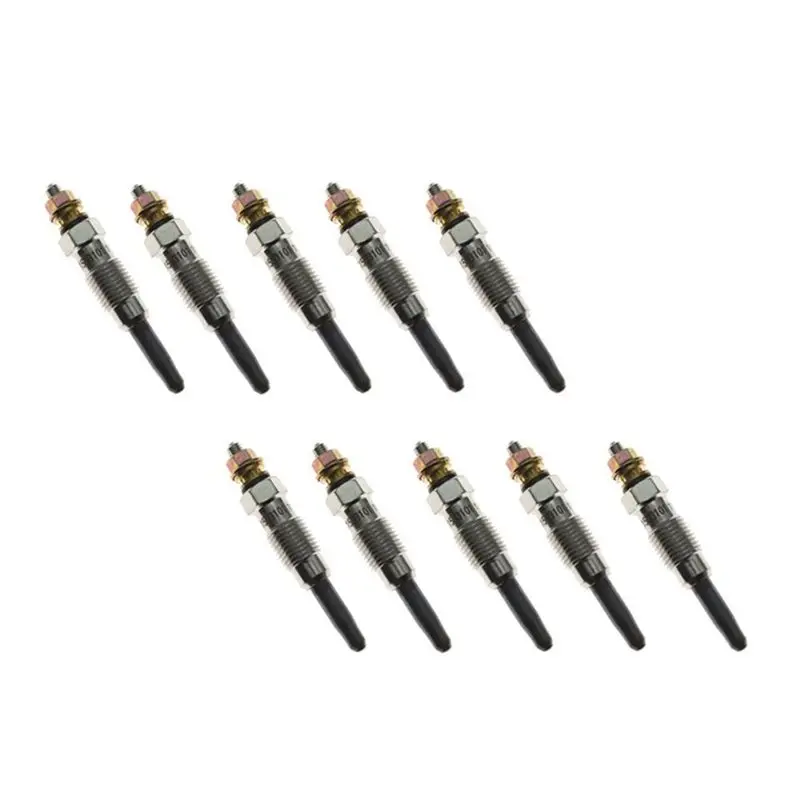 For Ssangyong Istana Korando Rexton Musso Sports 1993-2005 10X GLOW PLUG SET 6611593101 OM600 2.9L Diesel Engines