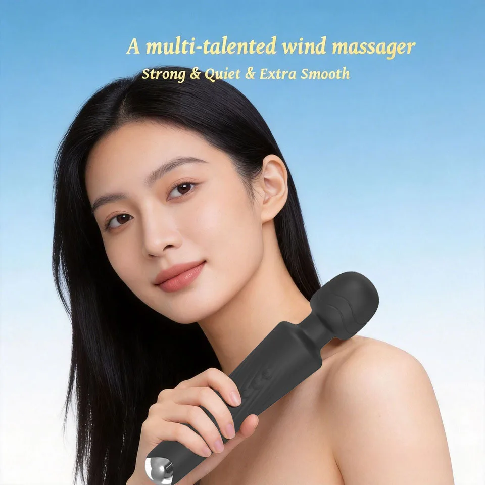 Portable Massage Hammer High Frequency Vibration Massage Stick 8 Speed 20 Frequency Muscle Relaxation Pain Relief