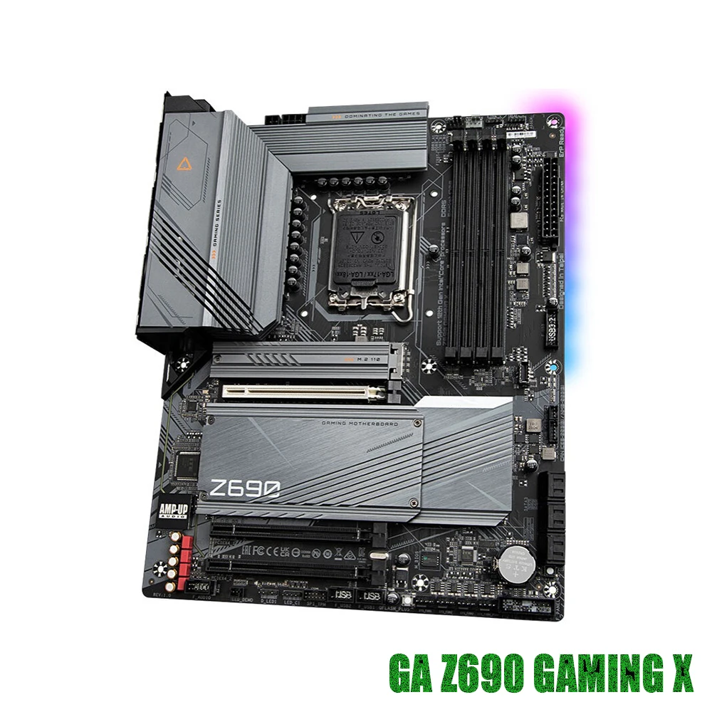 

Десктопная материнская плата Z690 LGA 1700 DDR5 128 ГБ PCI-E 5,0 ATX GA Z690 GAMING X для Gigabyte