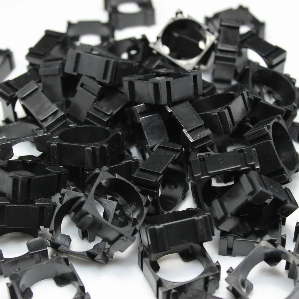 18650 Supporto per batteria cilindrico Organizzatore di stoccaggio antivibrante Accessori per scatole in plastica resistenti alle crepe