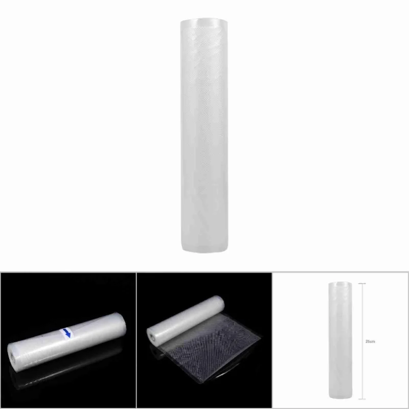 Vacuum Sealer Food Storage Saver Bag W/ Unique Multi Layer Construction 25x500cm