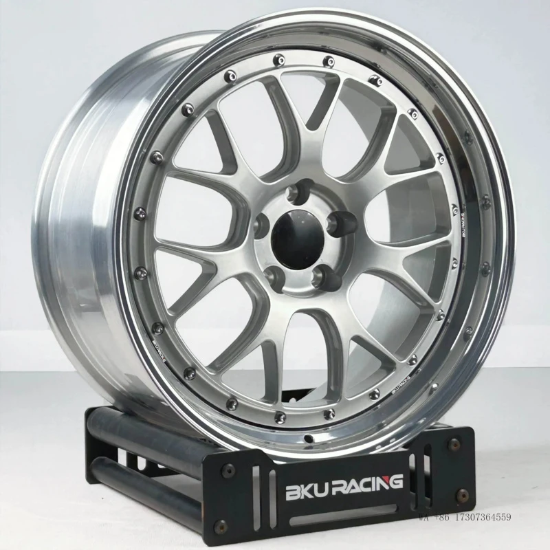 3 Piece 5x120 RS Wheels 17 18 19 Inch Rims Alloy Chrome Face Wheel for BMW M5 M3 E36 E32 E36 E38 E90 E60 F10 E92 view 6