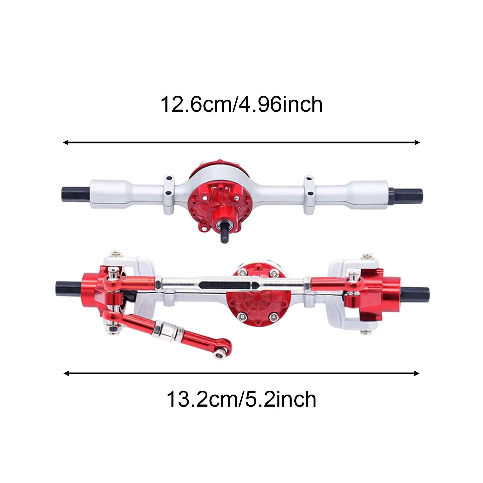 1:16 스케일 전후방 액슬 세트 완전한 액슬 세트, RC 자동차 금속 교체 부품 C14 B24 B14 B36 B16용