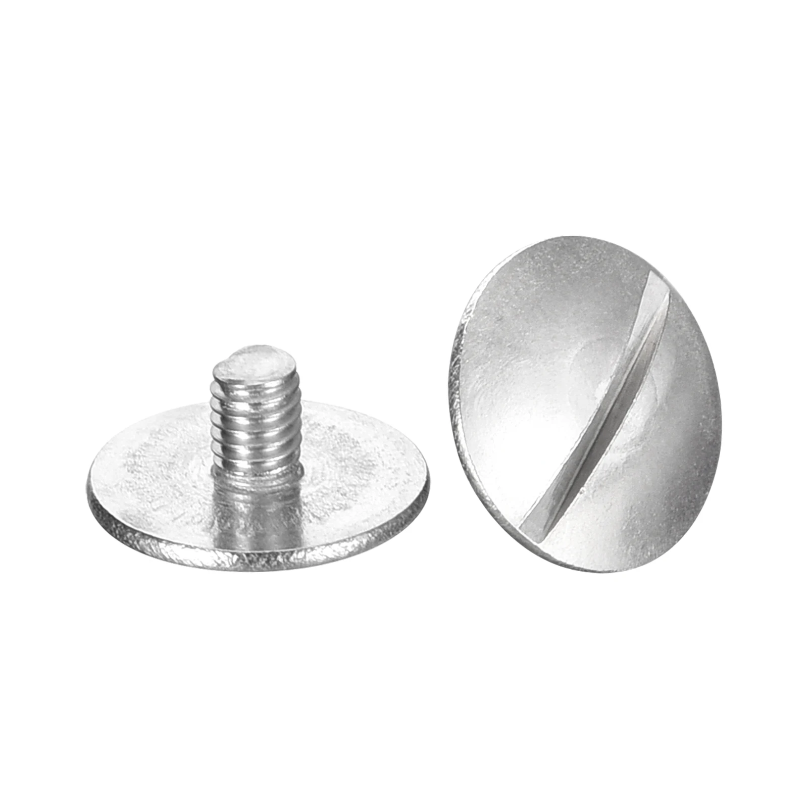 5/8pcs M3 M4 Extra Large Flat Head Slotted Screws 304 Stainless Steel Round Head Bolts
