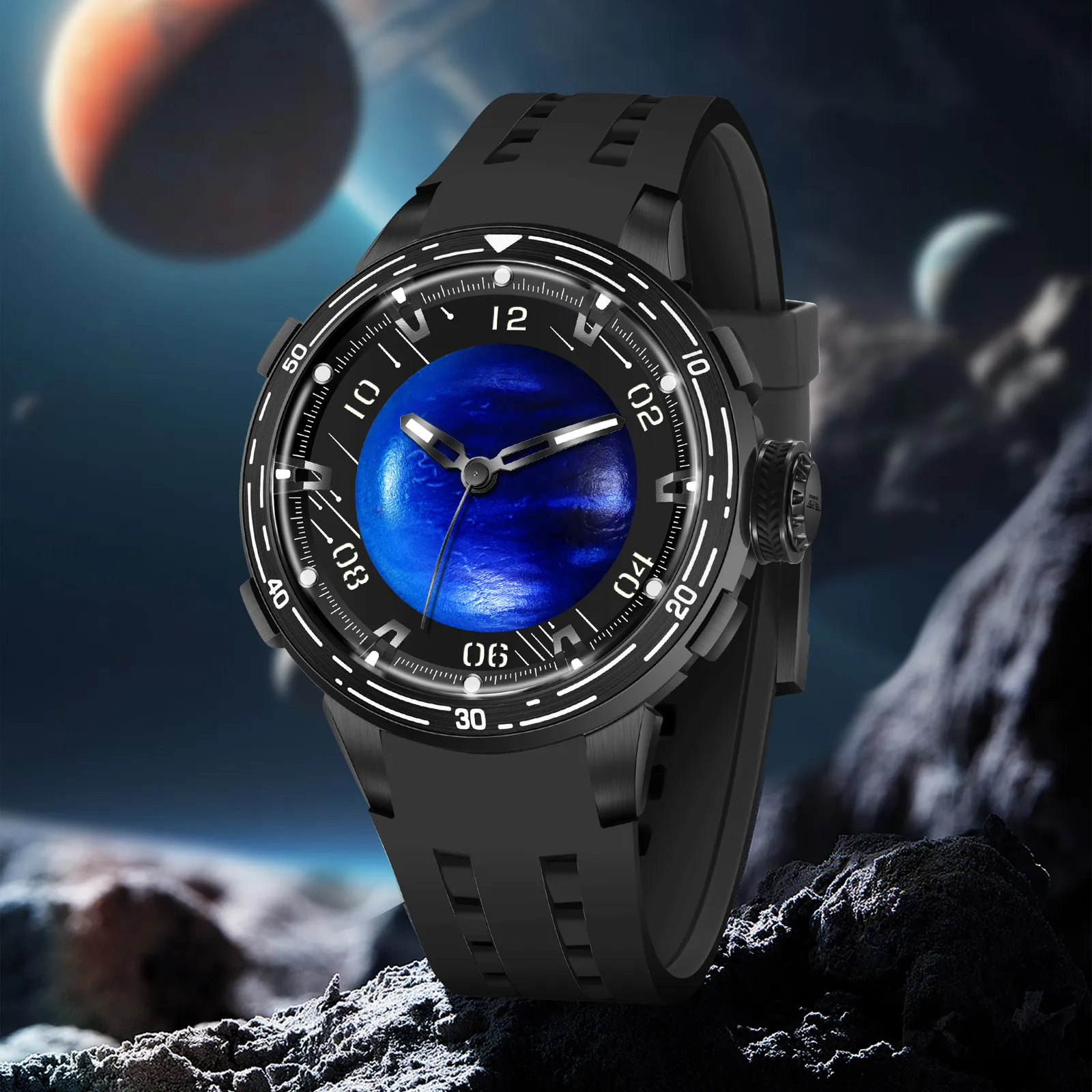 2026 PIDNU Markendesign Neue Star-Serie Mechanische Uhr Herren Japan 8215 Uhrwerk Herrenuhr Wasserdichte Automatische Luxusuhr – Detail 7