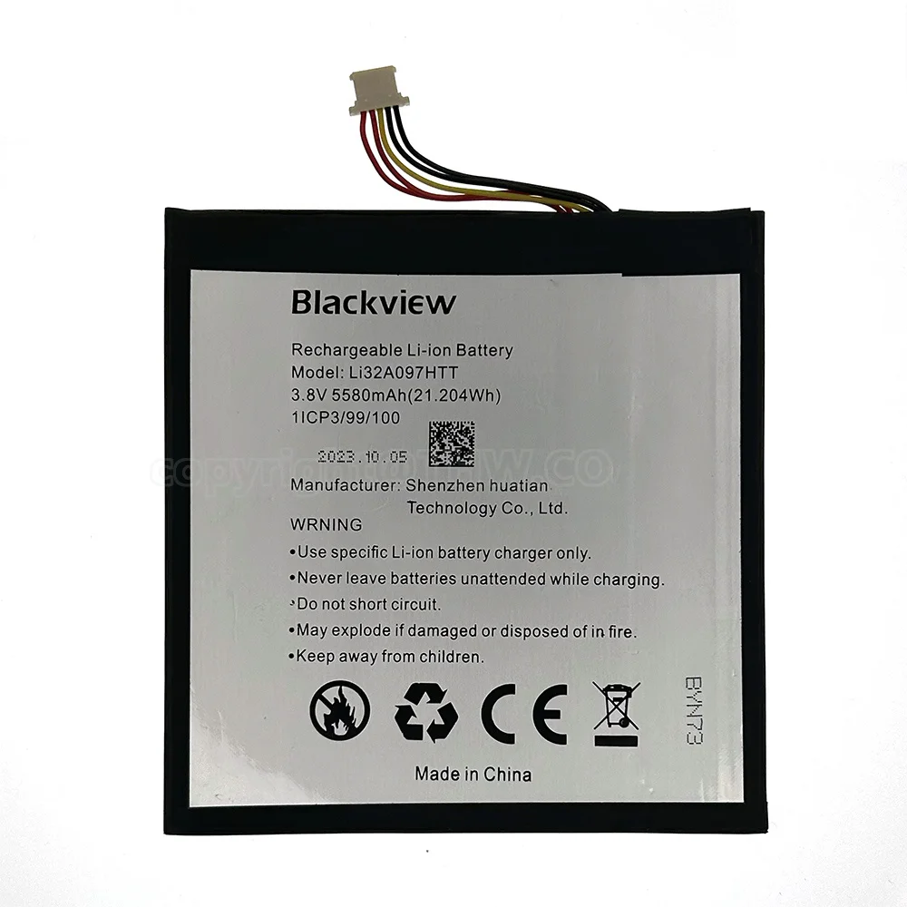 100% New Original 5580mAh Replacement Batteries For Blackview Tab 6 High Capacity Mobile Phone Battery+Tracking Number