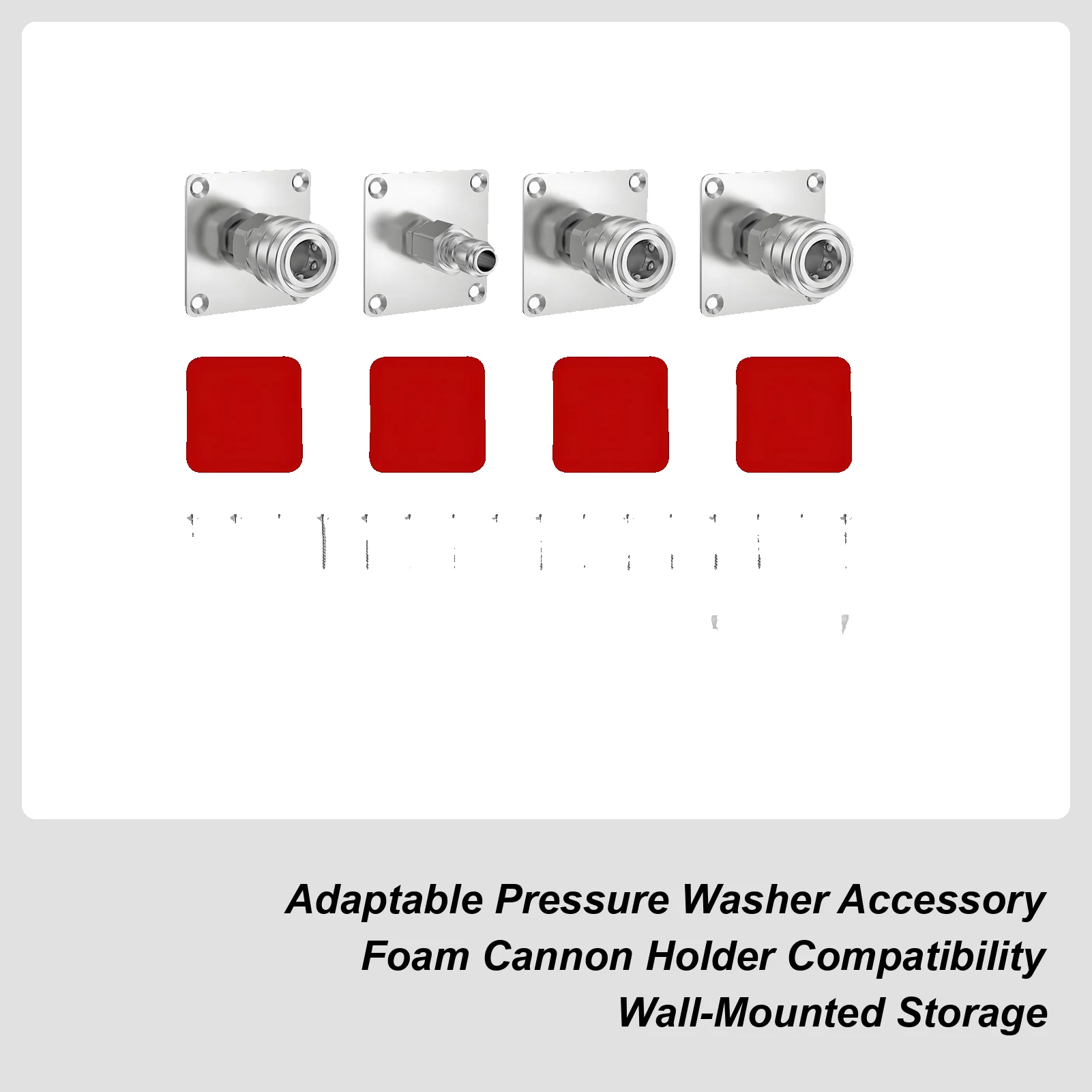 

Pressure Washer Nozzle Holder Garage Foam Cannon Rack Wall Mounted Pressure Washer Bracket For Home Garage Car Wash Station