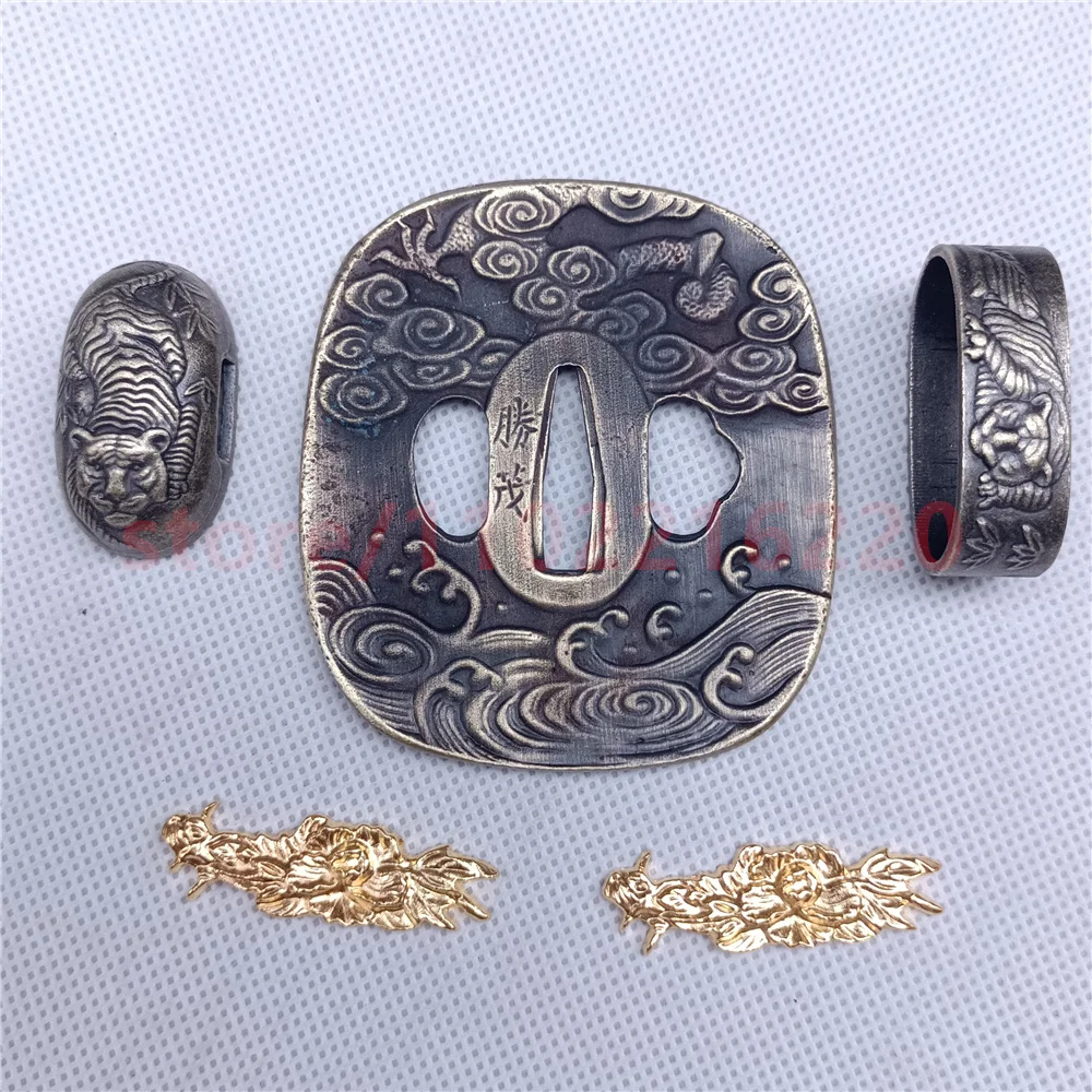 Very Good Alloy Tsuba Handguard Guard Fuchi Kashira Menuki For Real Japanese Japan Samurai Katana Sword Fittings Parts New