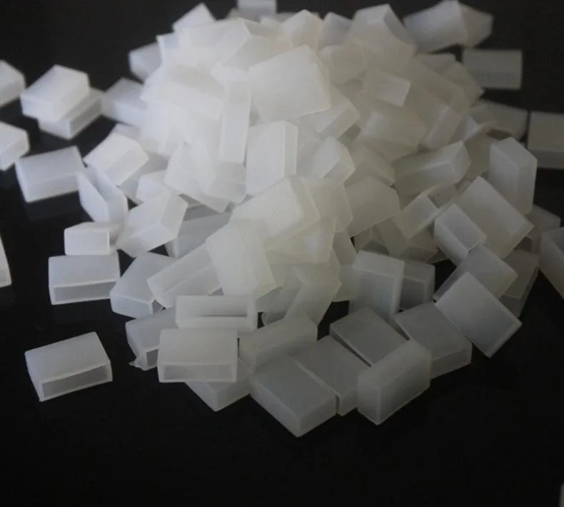 10pc 50pcs 100pcs 8mm 10mm Led Silicone End Cap No Hole 2 pin hole for 8MM 10mm  PCB IP67 LED Tube Strip Nonporous end cap
