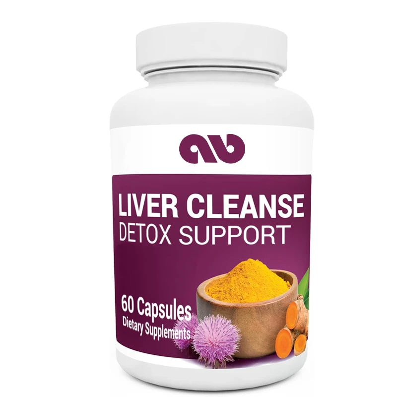 Liver cleansing and detoxification capsule, containing a unique blend of milk thistle, cow bile, and folic acid -60 capsules