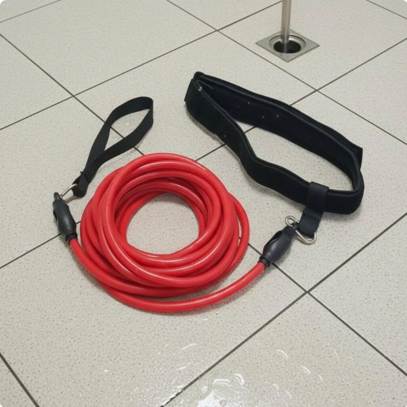 

Swimming Tension Belt Builds Endurance Aquatic Tension Band Swimming Training Cord Long-Lasting Latex Aquatic Bungee Belt