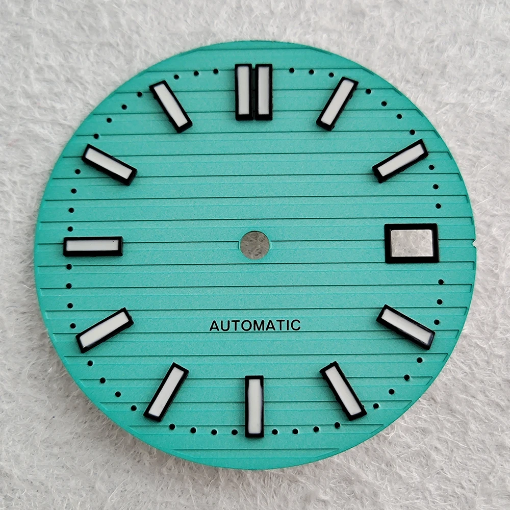 NH35 dial 29.8mm Nautilus without logo dial watch dial green luminous dial suitable for NH35 movement watch accessories watch re