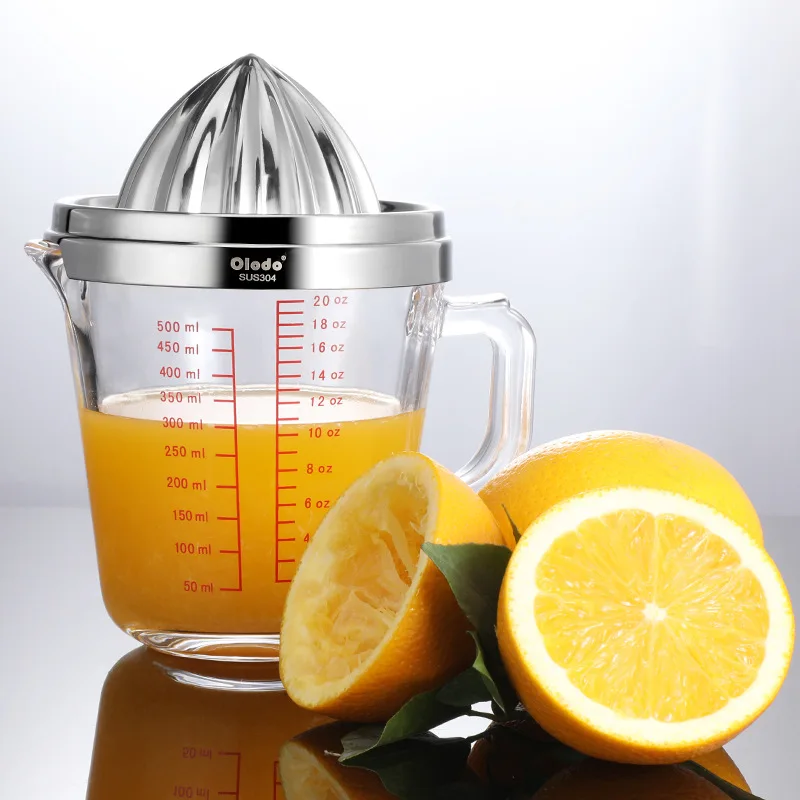 304 Stainless Steel Manual Juicer Household Orange Juicer Lemon Squeezer with Double Juicing Head Kitchen Accessories