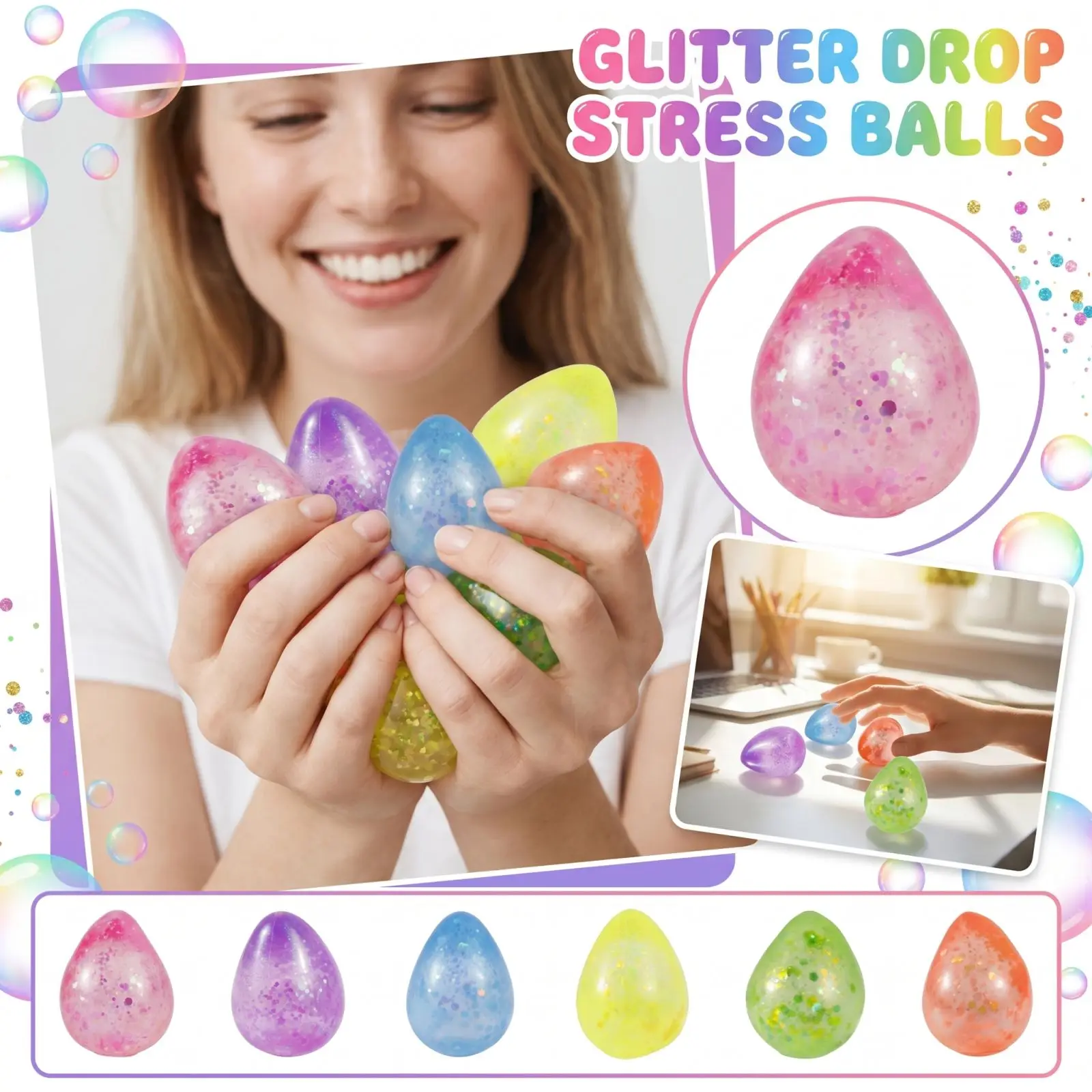 Squishs Relax Fidget Spinners Squish Party Gifts Stress Relief Fidget Gift Anxiety and Stress Relief Supplements