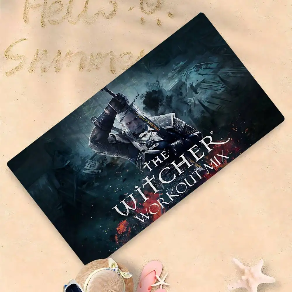 الكلاسيكية T-The W-Witcher لعبة منشفة الشاطئ مناشف حمام ملونة ل سريعة الجافة مخصصة الرمال الحرة الشاطئ اليوغا سبا رياضة بركة