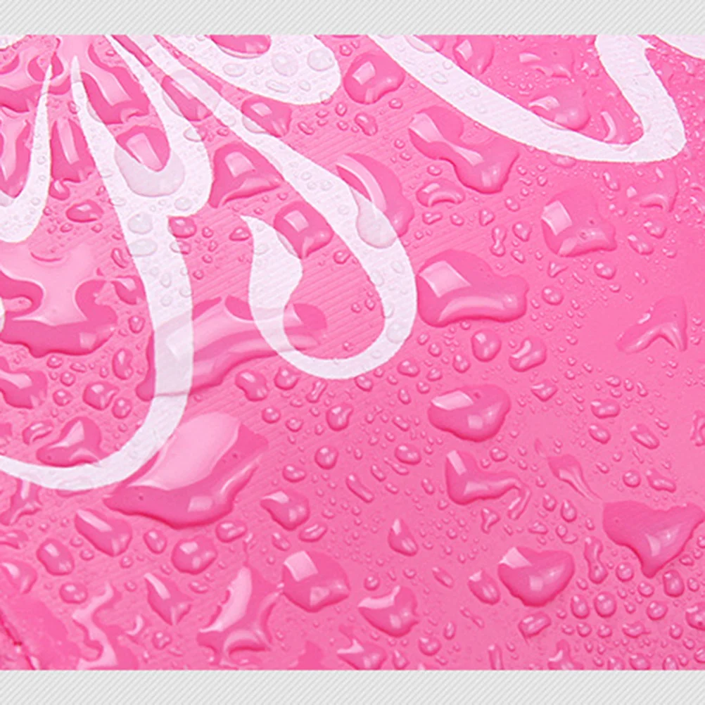 

Waterproof PU Swimming Cap Pink Butterfly Unisex Antiskid Comfortable Durable Reusable Nose Clip Ear Plugs Included