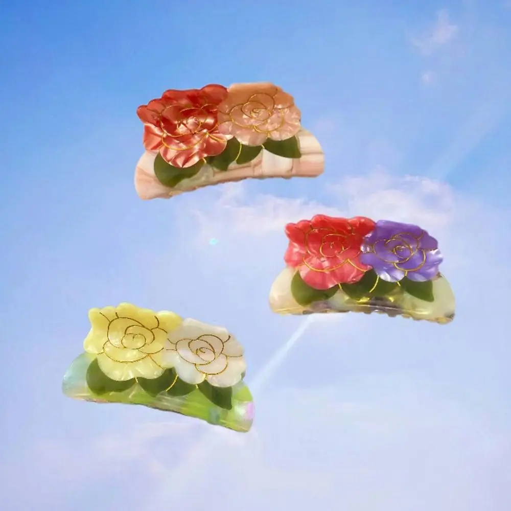 Cake Acetic Acid Hair Claw Creative Acetate Fruits Flower Hair Clip Hamburger Headdress Fruits Shark Clip Girl