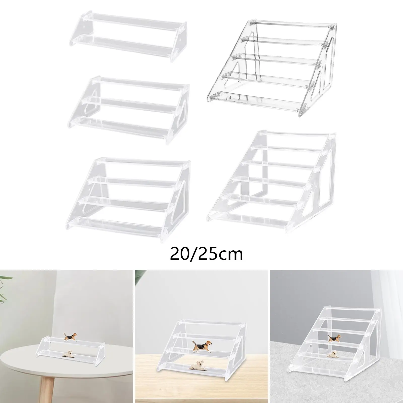 Large Acrylic Riser Cupcake Stand Clear Acrylic Display Riser Shelf Practical for Perfume Dolls Retail Showcase Display Figure