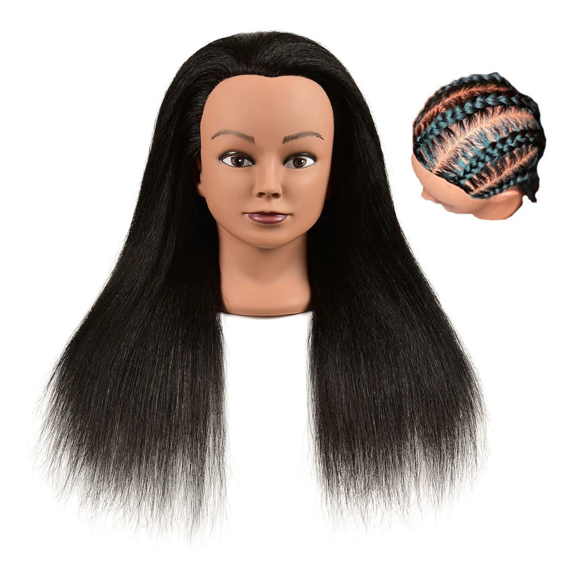 Head Model Hair Salon Full True Hair Salon Apprentice Practice Hair Cutting Doll Head Model Special Dummy Model Head.