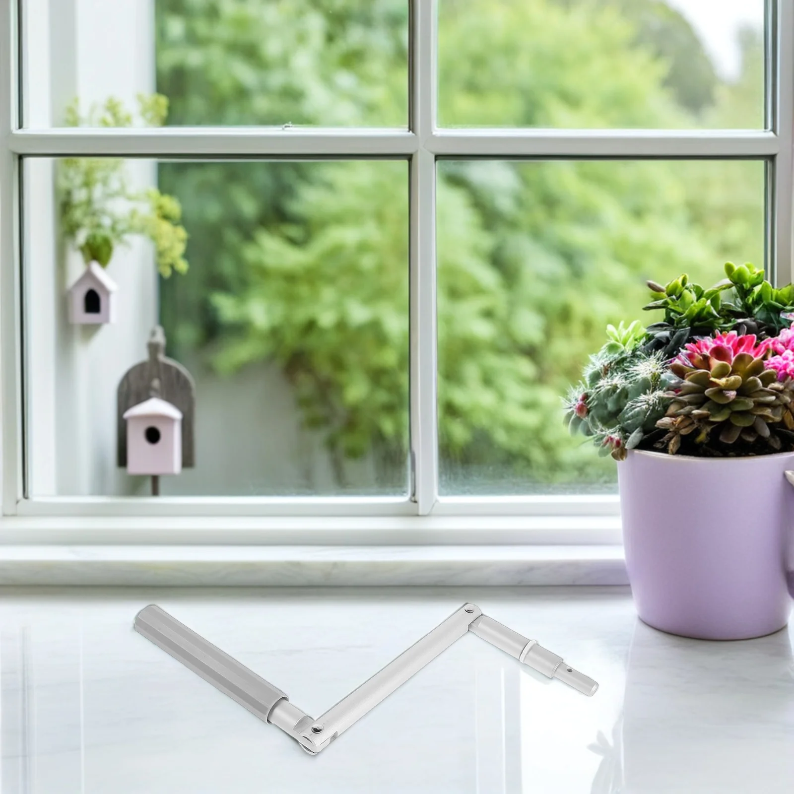 

Window Crank Handle Manual Awning Opener Ergonomic Metal Replacement For Home Commercial Use Smooth Low Noise Operation