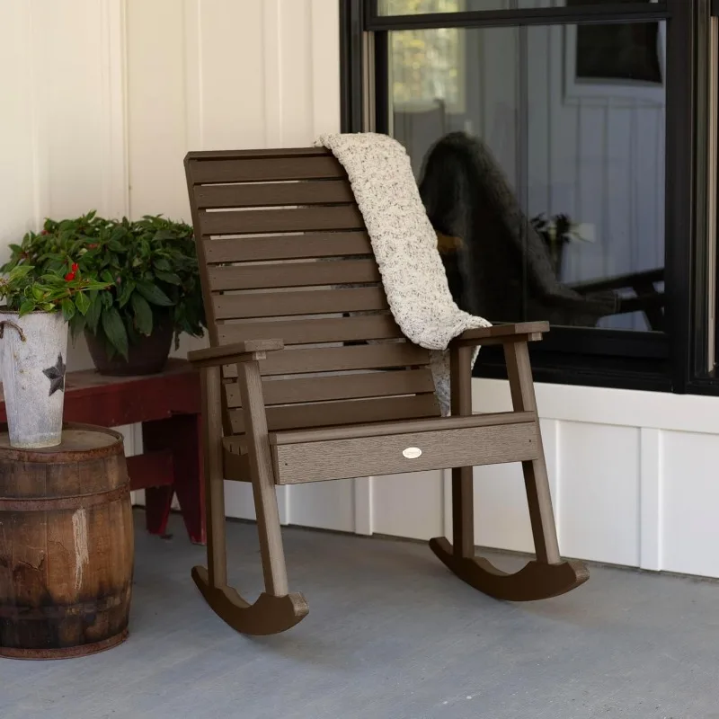 Lehigh Rocking Chair, Weathered Acorn camping chair  foldable chair