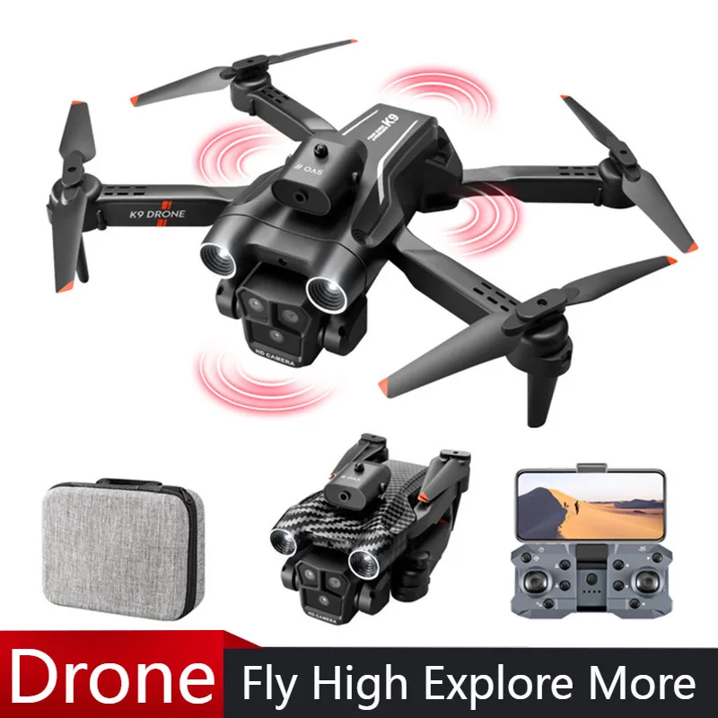 

K9Max Drone 4K HD Dual Camera Aerial Photography Profesional FPV RcCHelicopters Obstacle Avoidance Foldable RC Quadcopter Toy