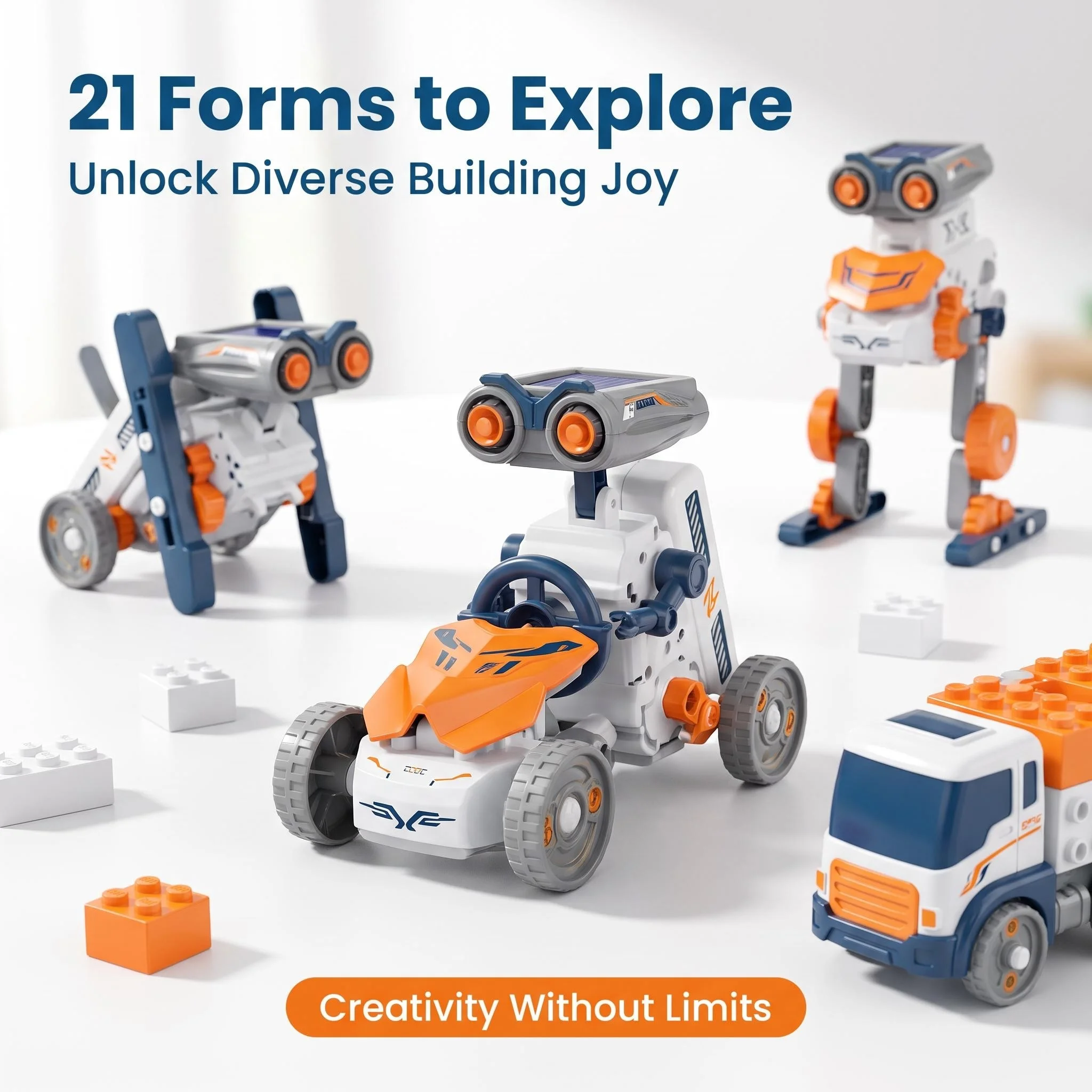 Brinquedo Robô Solar STEM 21 e - Stem Solar Robot Kit For Kids avaliação e preço