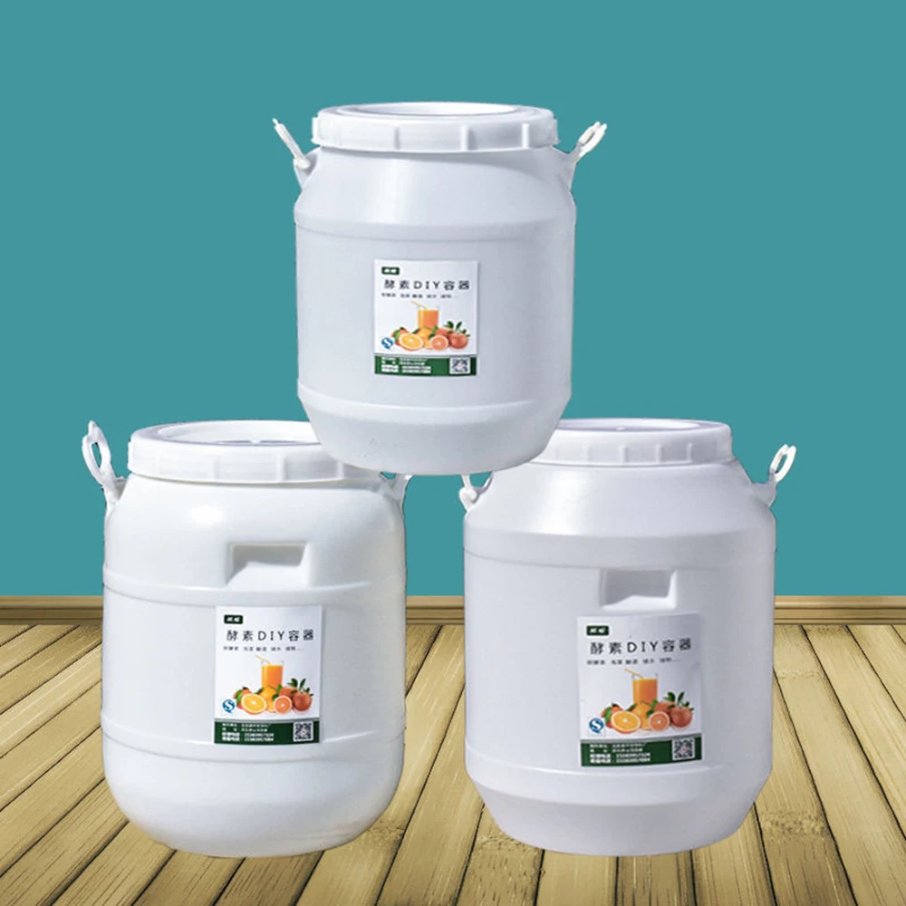 Enzyme Barrel Fermenter Plastic Bucket for Beer Wine Fermentation Brewing Food Grade Container Sealed Barrel Water Storage Tank