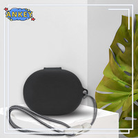 for SoundPeats T3 Pro Case Earphones Premium Silicone Cover Shockproof Accessible Charging Port with Lanyard