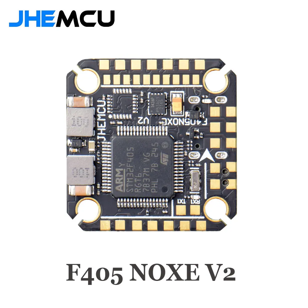 

JHEMCU F405 NOXE V2 Flight Controller Baro OSD 16MB BlackBox 5V 10V Dual BEC 20X20mm 3-6S LIPO for FPV Freestyle Drone