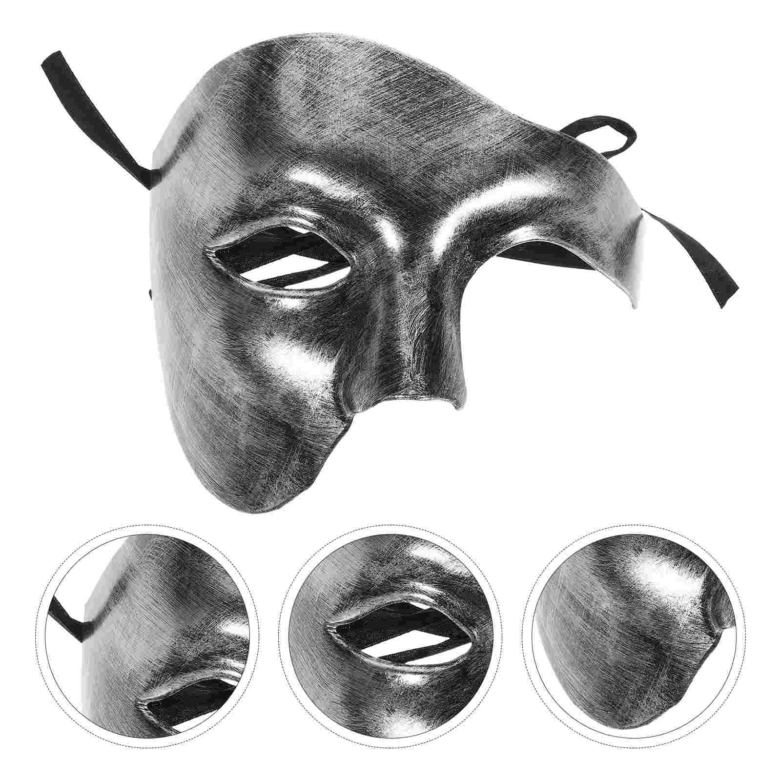 Half Face One Eye Mask Portable Party Supply Halloween One-eye Decorative Abs Delicate Facial Lightweight