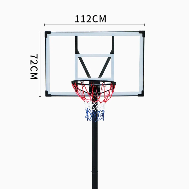 다단계 높이 조절 가능한 야외용 전문 농구대 (높이 3.05m)