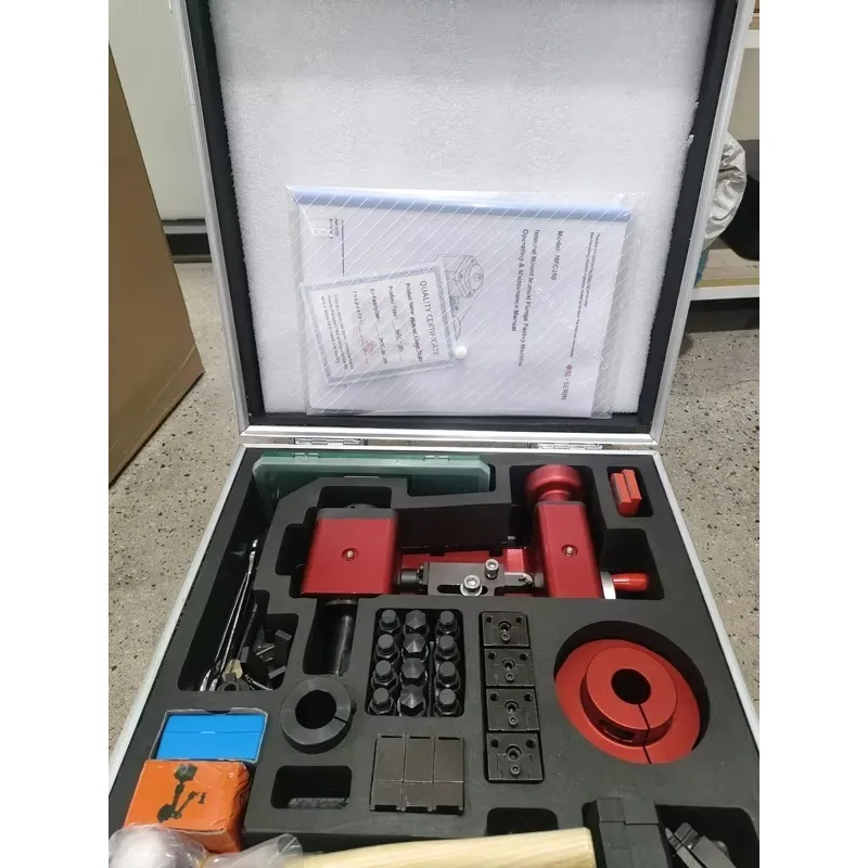MFC-350 Manual Flange Facing Machine Hand OD Mounted Flange Facer for Pipe Maintenance 1-1/4 Inch Diameter Range