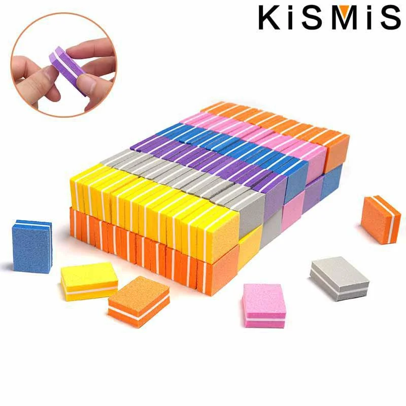 10 قطع من إسفنجة الرملي الصغيرة، أداة مانيكير لملفات الأظافر من الأكريليك، ملحقات العناية بالأظافر الاحترافية