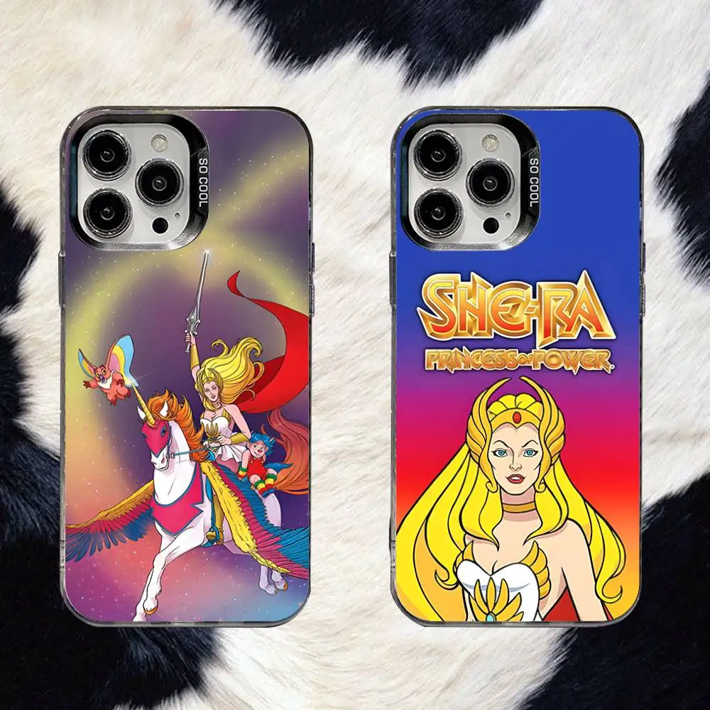 

She Ra Princess Of Power Phone Case For iPhone 16,15,14,13,12,11,8,7,Pro,Max,Plus,Mini,XS,SE Anti Fall Black Matte Hard